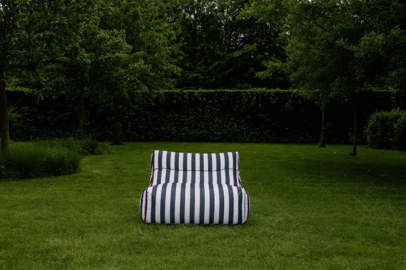 Pilot beanbag - Navy striped